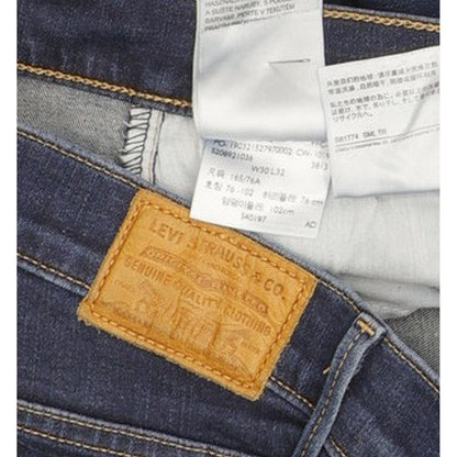 Levi's 720 Super Blue Skinny Slim Stretch Jeans High Waisted W30 L32