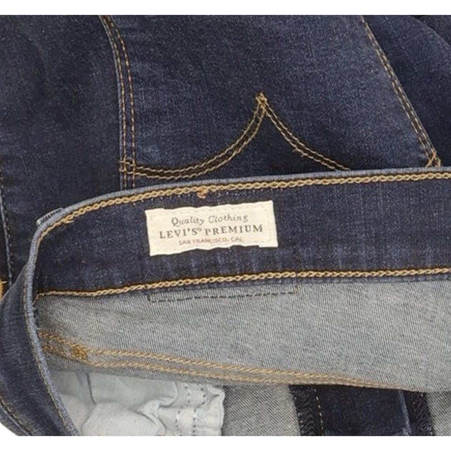 Levi's 720 Super Blue Skinny Slim Stretch Jeans High Waisted W30 L32