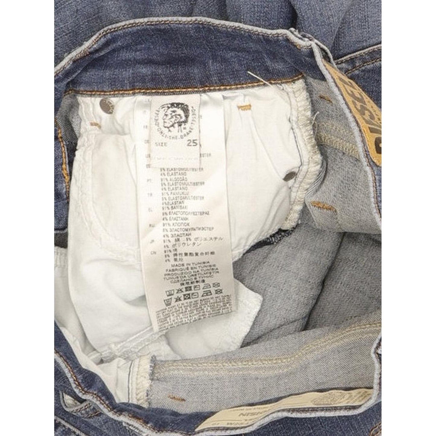 Diesel D-Roisin Women Blue Skinny Slim Stretch Jeans W25 L28