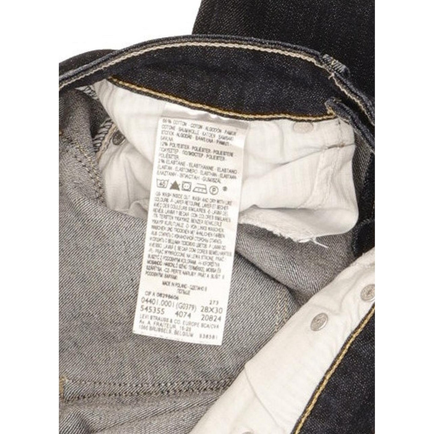 Levi's Slight Curve Women Blue Straight Classic Stretch Jeans W28 L29