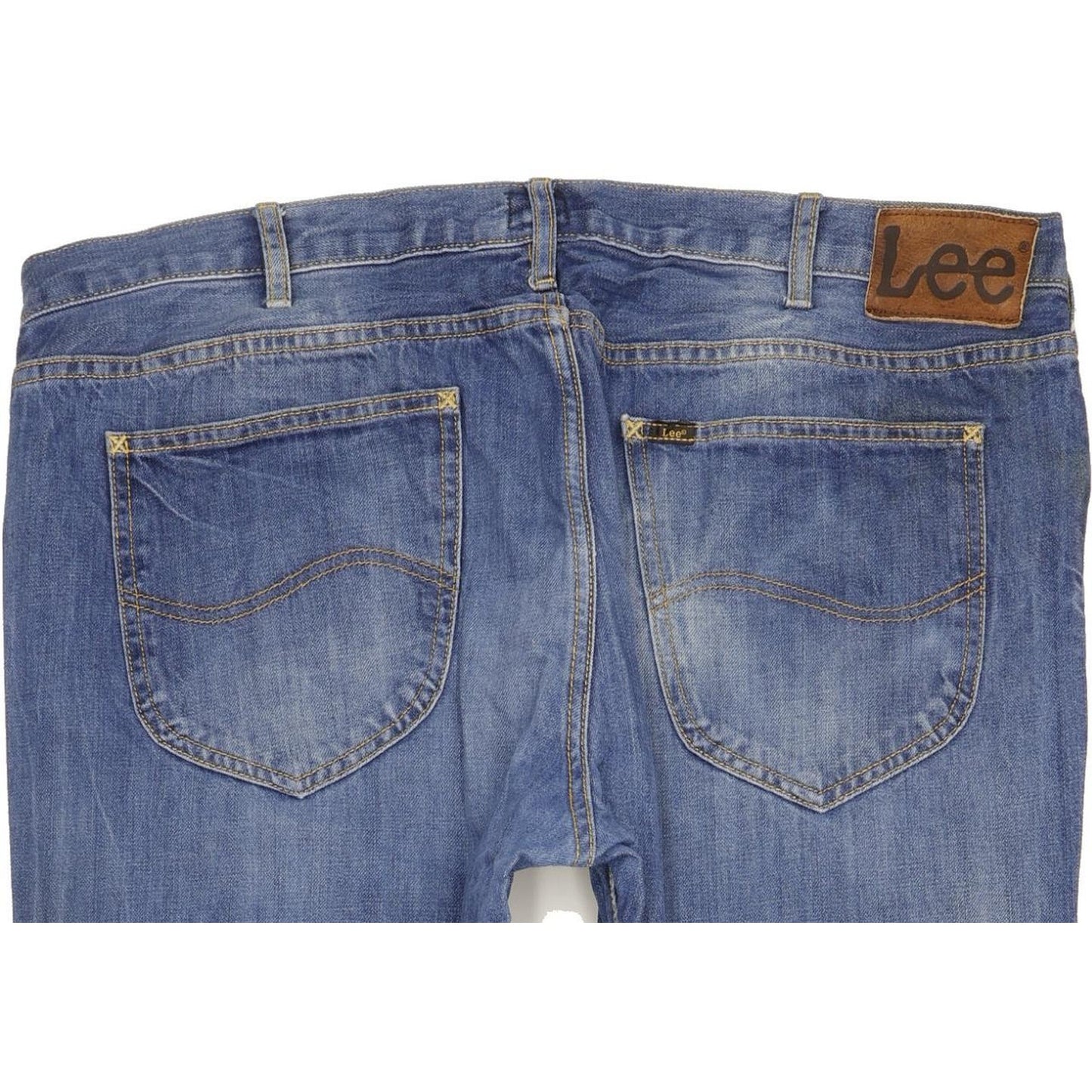 Lee Daren Men Blue Straight Slim Jeans W38 L34