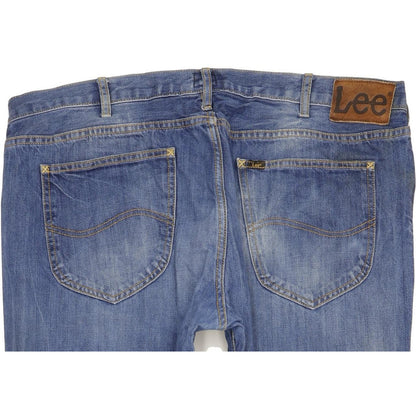Lee Daren Men Blue Straight Slim Jeans W38 L34