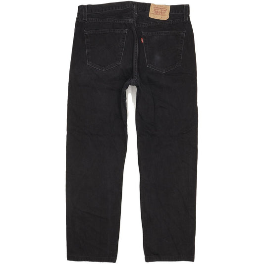 Levi's 521 Men Black Straight Regular Jeans W37 L29