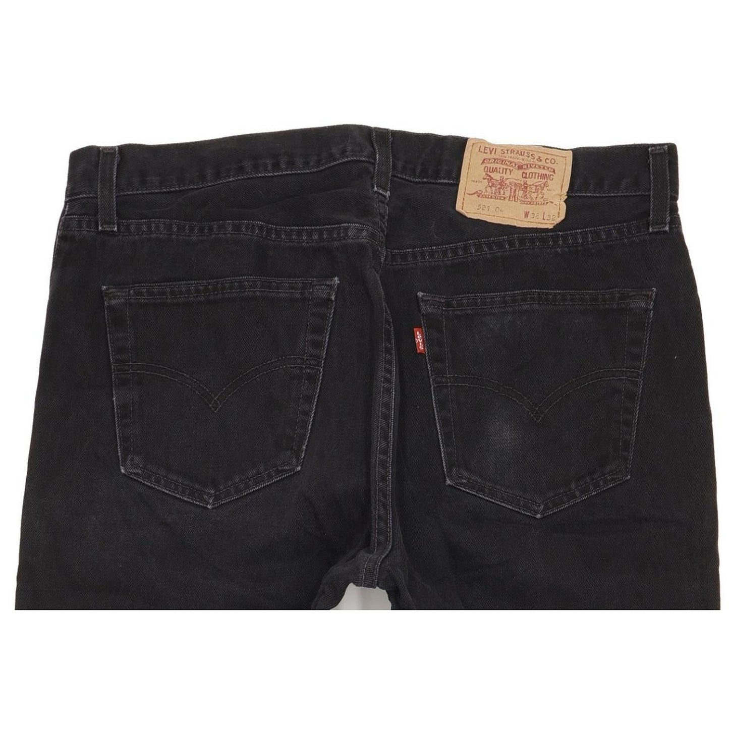 Levi's 521 Men Black Straight Regular Jeans W37 L29