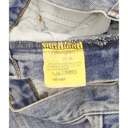 Wrangler Indiana Men Blue Straight Regular Jeans W33 L34