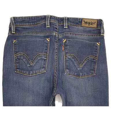 Levi's 627 Women Blue Straight Slim Stretch Jeans W30 L31