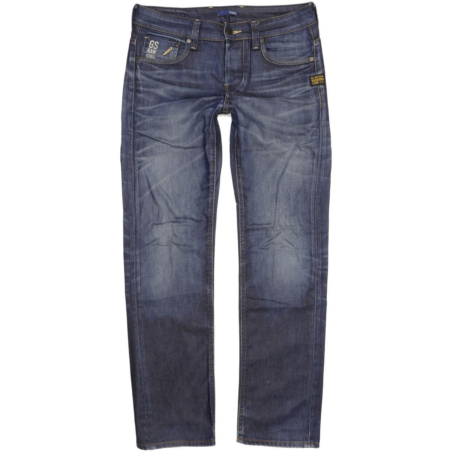 G-Star Attacc Men Blue Straight Slim Jeans W30 L32