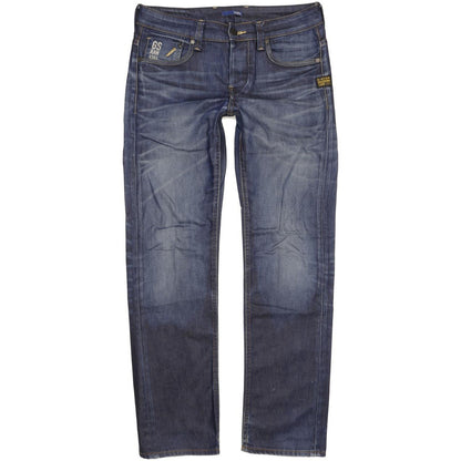 G-Star Attacc Men Blue Straight Slim Jeans W30 L32