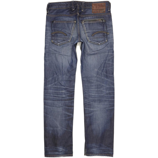 G-Star Attacc Men Blue Straight Slim Jeans W30 L32