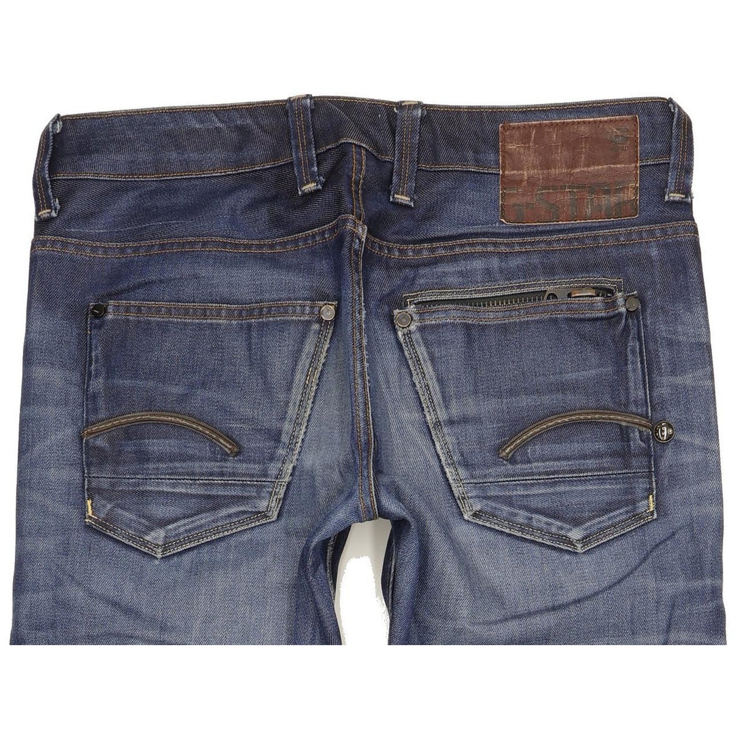 G-Star Attacc Men Blue Straight Slim Jeans W30 L32