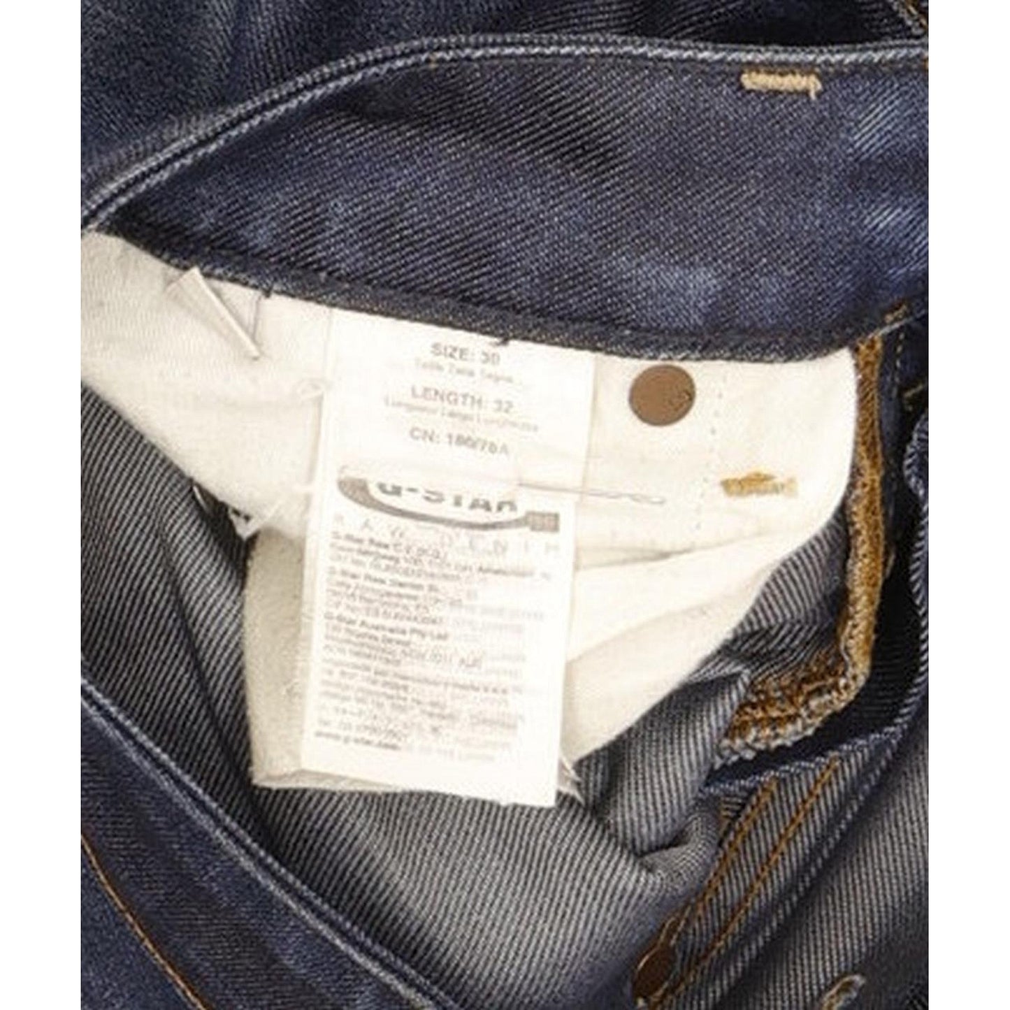 G-Star Attacc Men Blue Straight Slim Jeans W30 L32