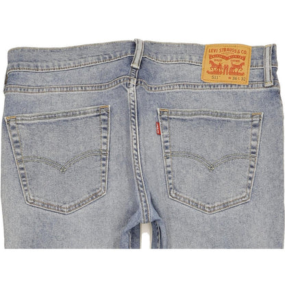 Levi's 511 Men Blue Straight Slim Stretch Jeans W36 L32