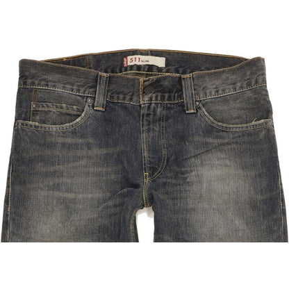 Levi's 511 Men Blue Straight Slim Jeans W36 L30