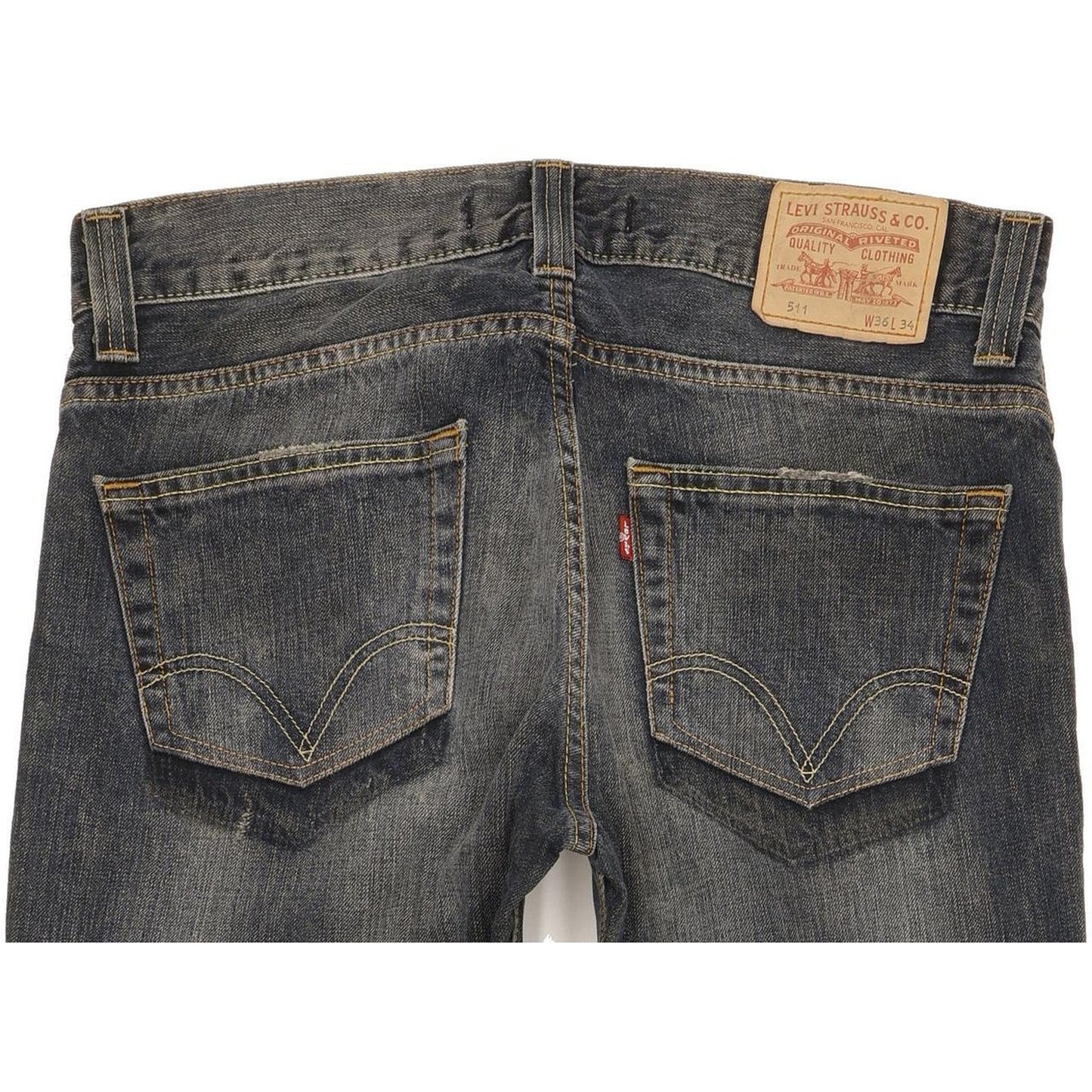 Levi's 511 Men Blue Straight Slim Jeans W36 L30
