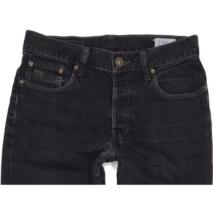 G-Star 3301 Men Navy Straight Regular Jeans W32 L33
