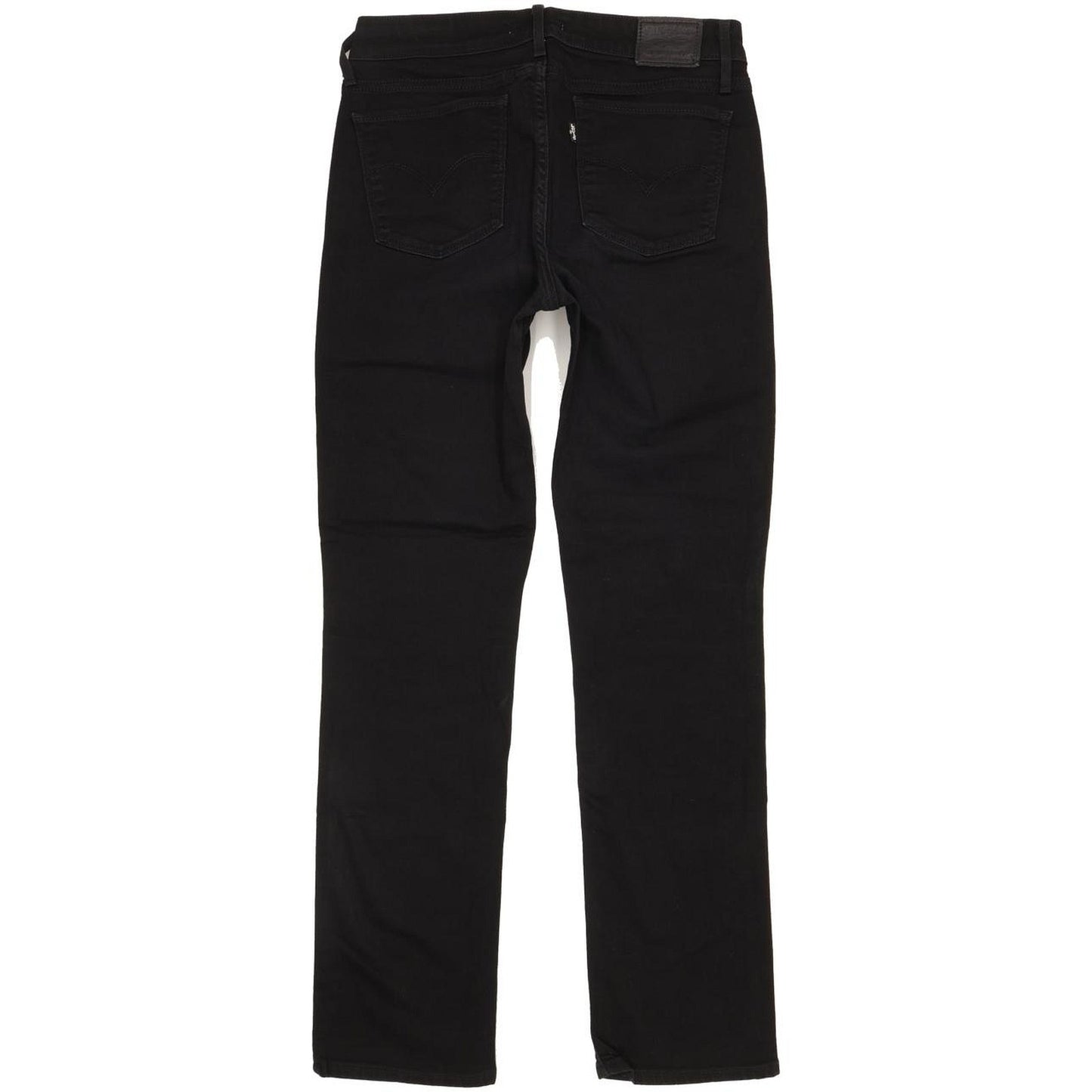 Levi's 714 Women Black Straight Slim Stretch Jeans W30 L31