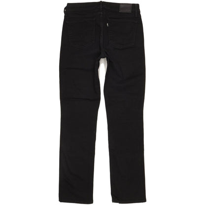 Levi's 714 Women Black Straight Slim Stretch Jeans W30 L31
