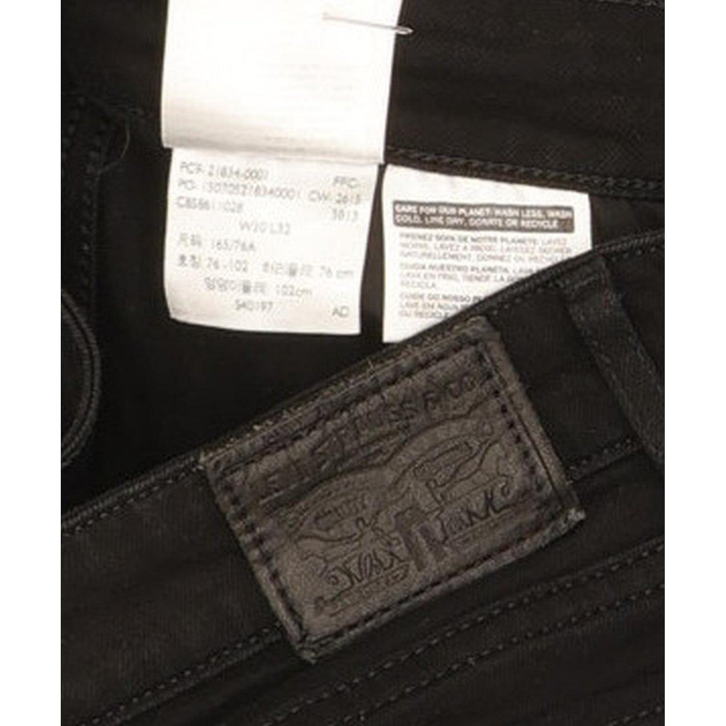 Levi's 714 Women Black Straight Slim Stretch Jeans W30 L31