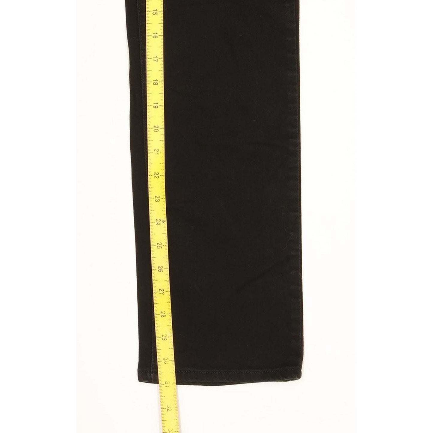 Levi's 714 Women Black Straight Slim Stretch Jeans W30 L31