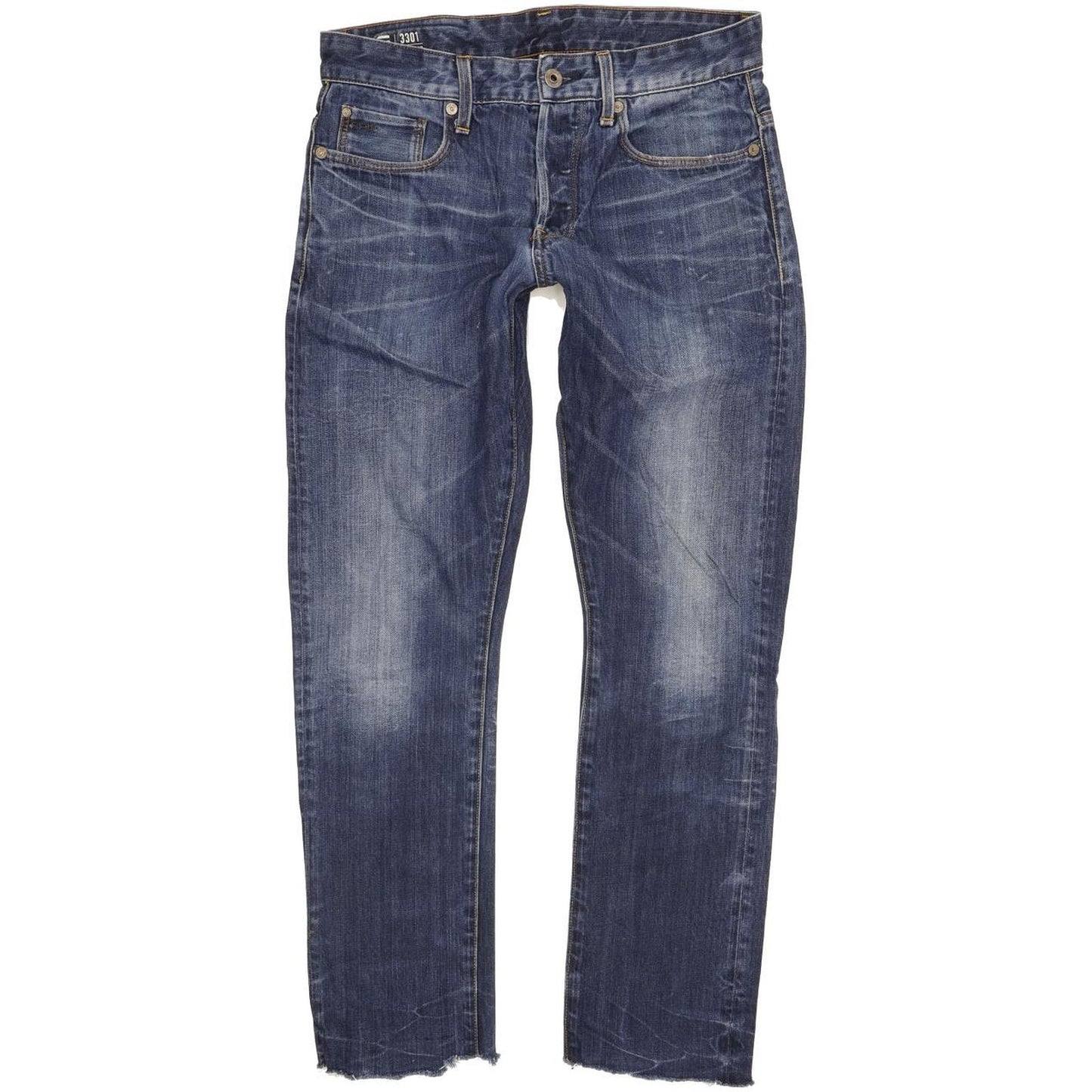 G-Star 3301 Men Blue Tapered Slim Jeans W31 L29