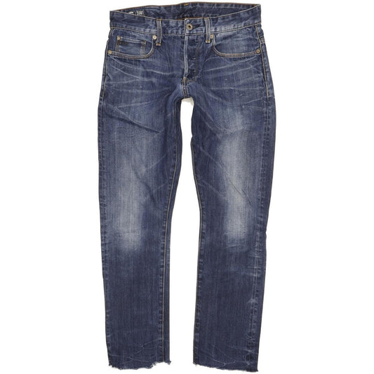 G-Star 3301 Men Blue Tapered Slim Jeans W31 L29