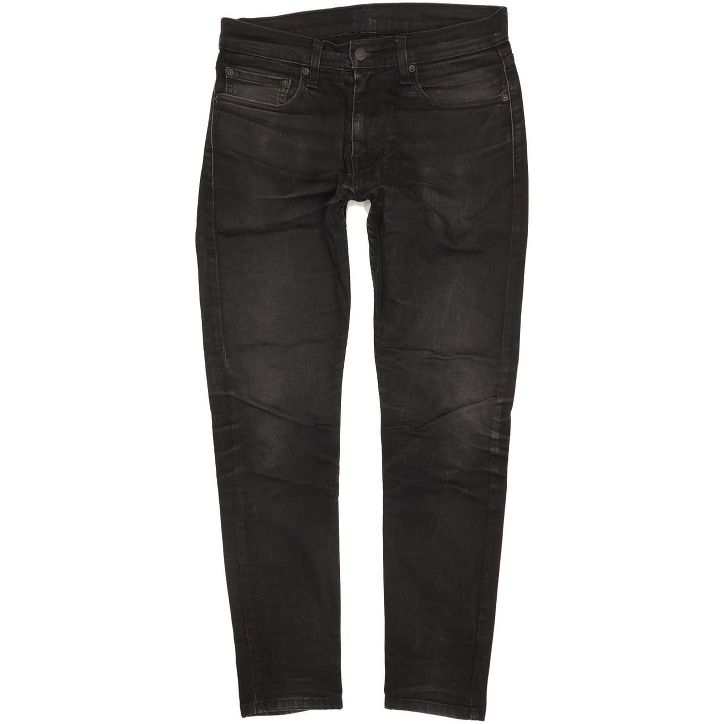 Levi's 512 Men Black Tapered Slim Stretch Jeans W32 L31