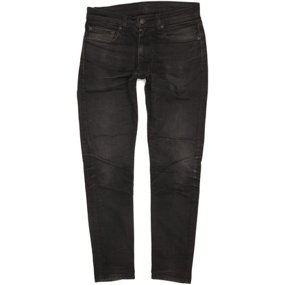 Levi's 512 Men Black Tapered Slim Stretch Jeans W32 L31