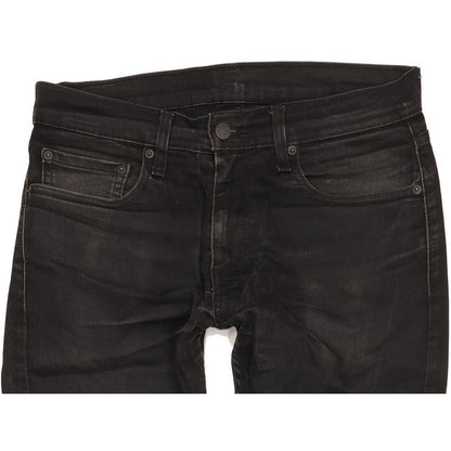 Levi's 512 Men Black Tapered Slim Stretch Jeans W32 L31