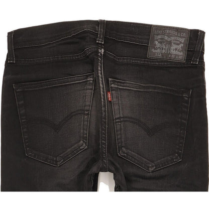 Levi's 512 Men Black Tapered Slim Stretch Jeans W32 L31