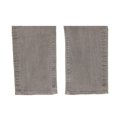 Levi's 504 Men Grey Straight Regular Stretch Jeans W33 L28
