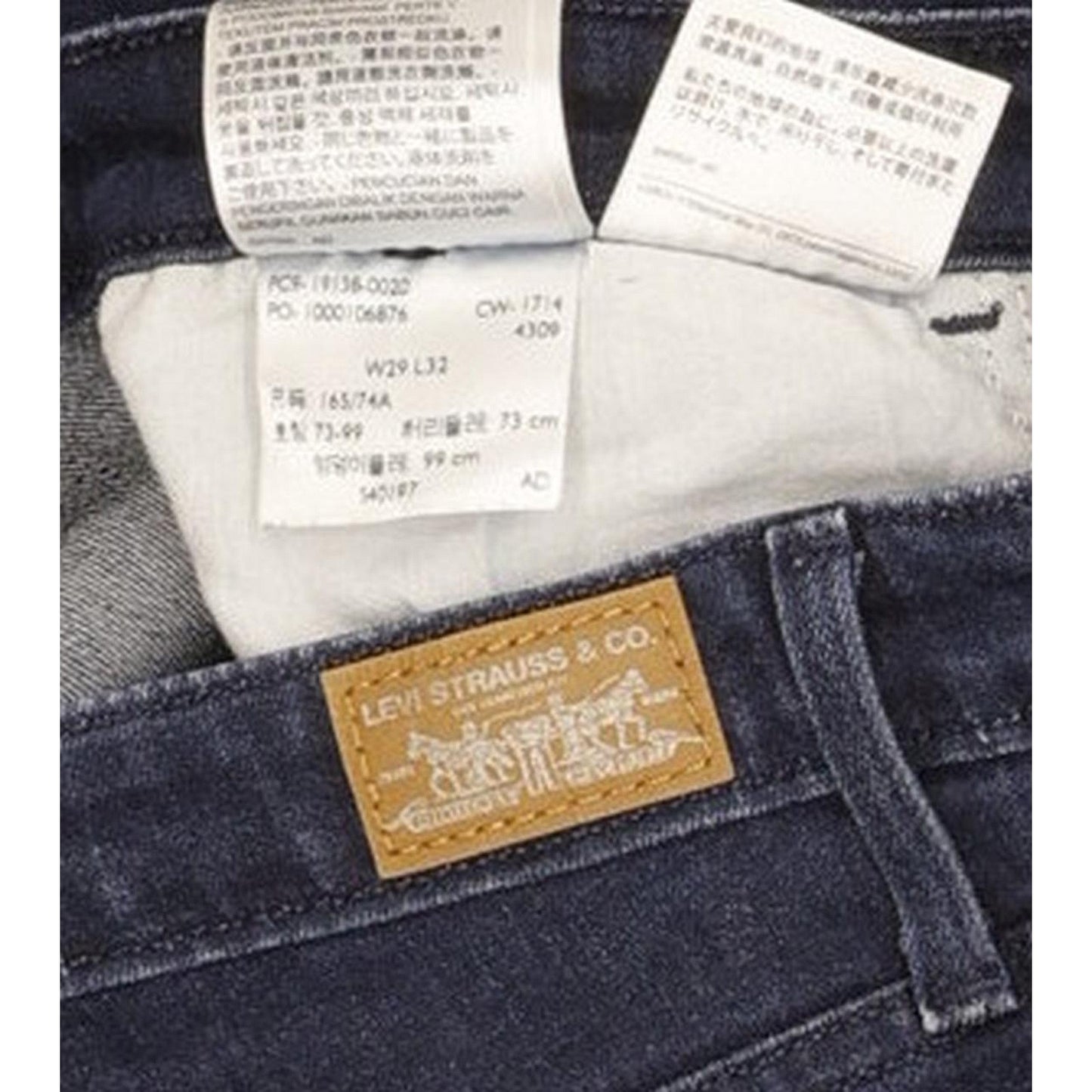 Levi's Women Navy Skinny Slim Stretch Jeans W29 L32