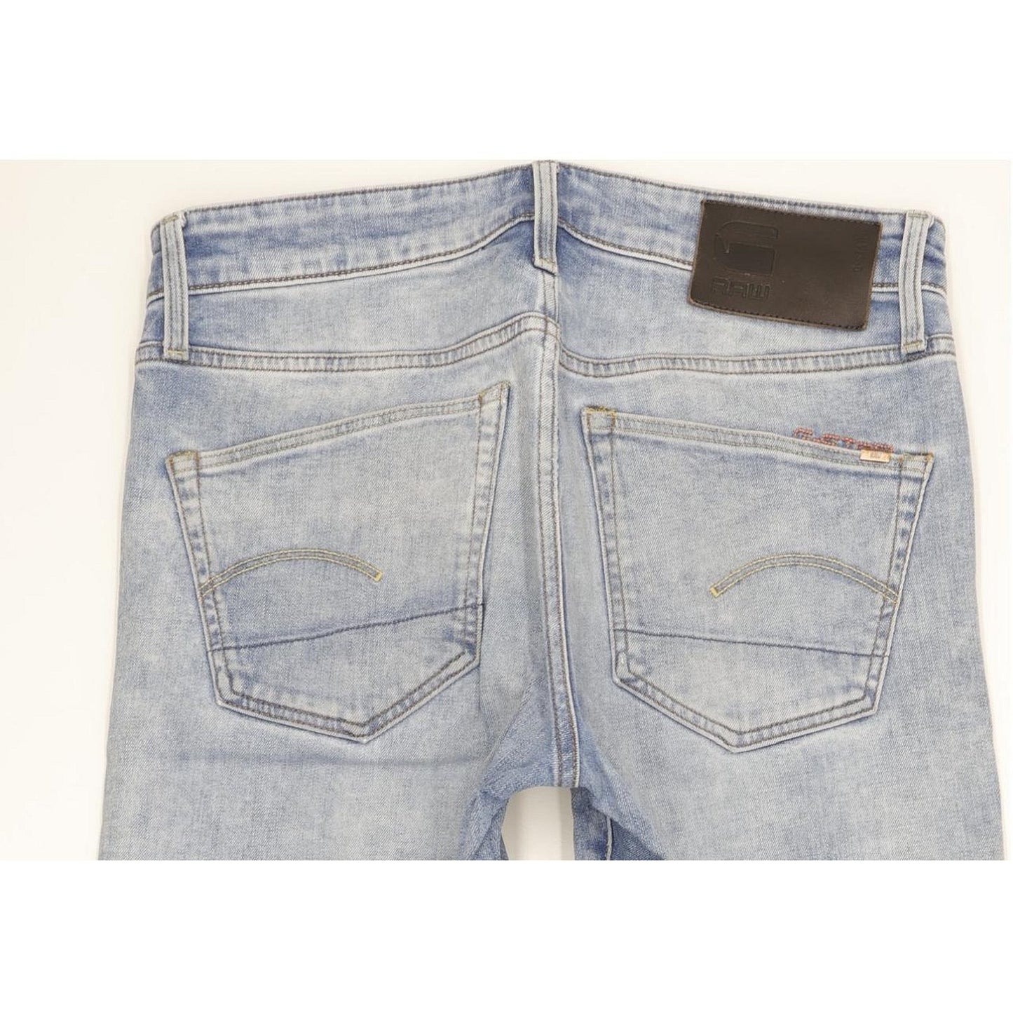 G-Star 3301 Men Blue Straight Slim Stretch Jeans W31 L30