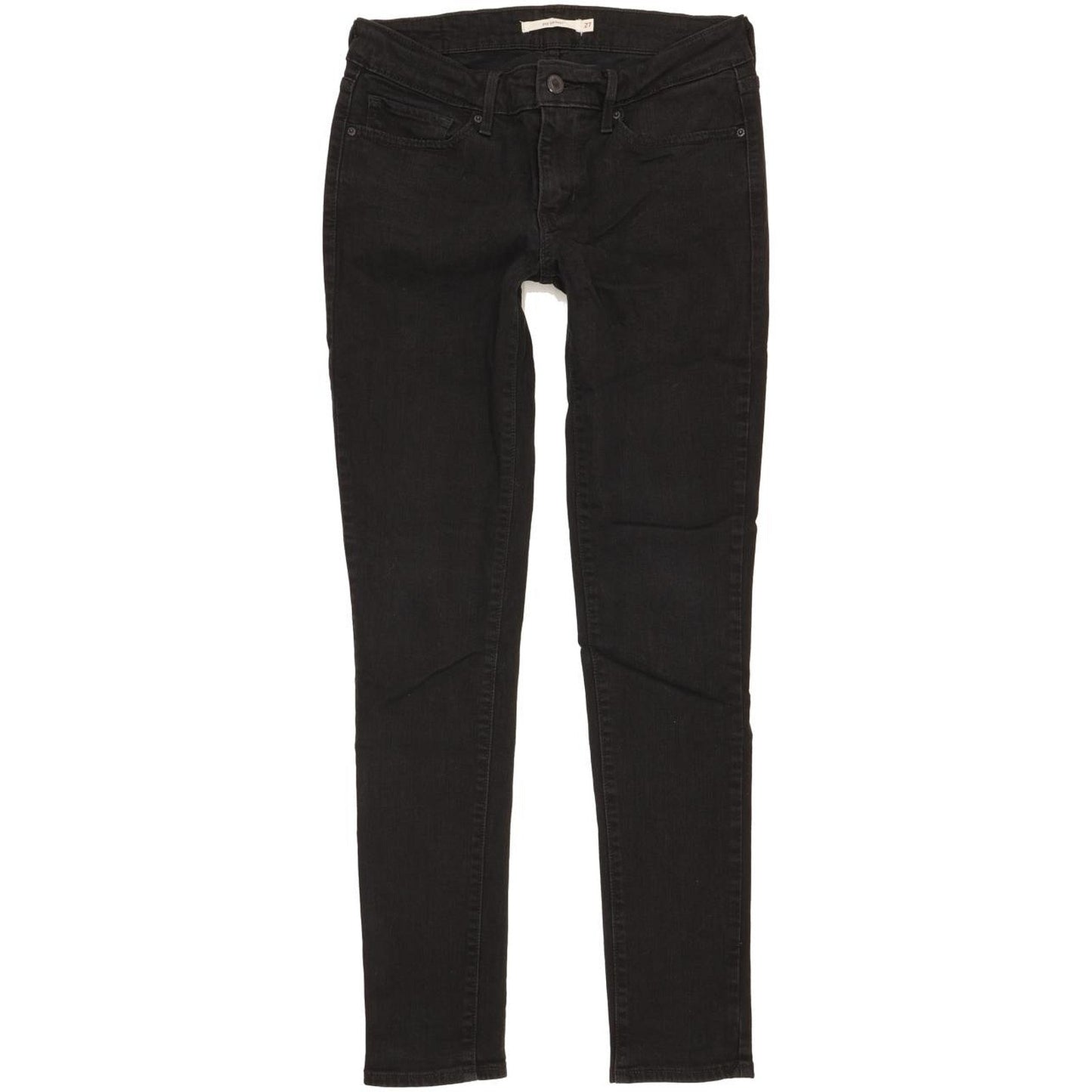 Levi's 711 Women Black Skinny Slim Stretch Jeans W27 L29