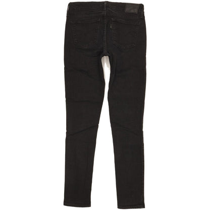 Levi's 711 Women Black Skinny Slim Stretch Jeans W27 L29