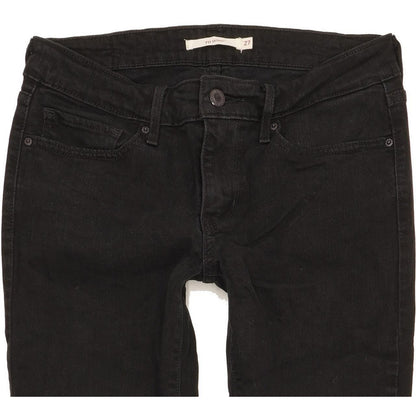Levi's 711 Women Black Skinny Slim Stretch Jeans W27 L29