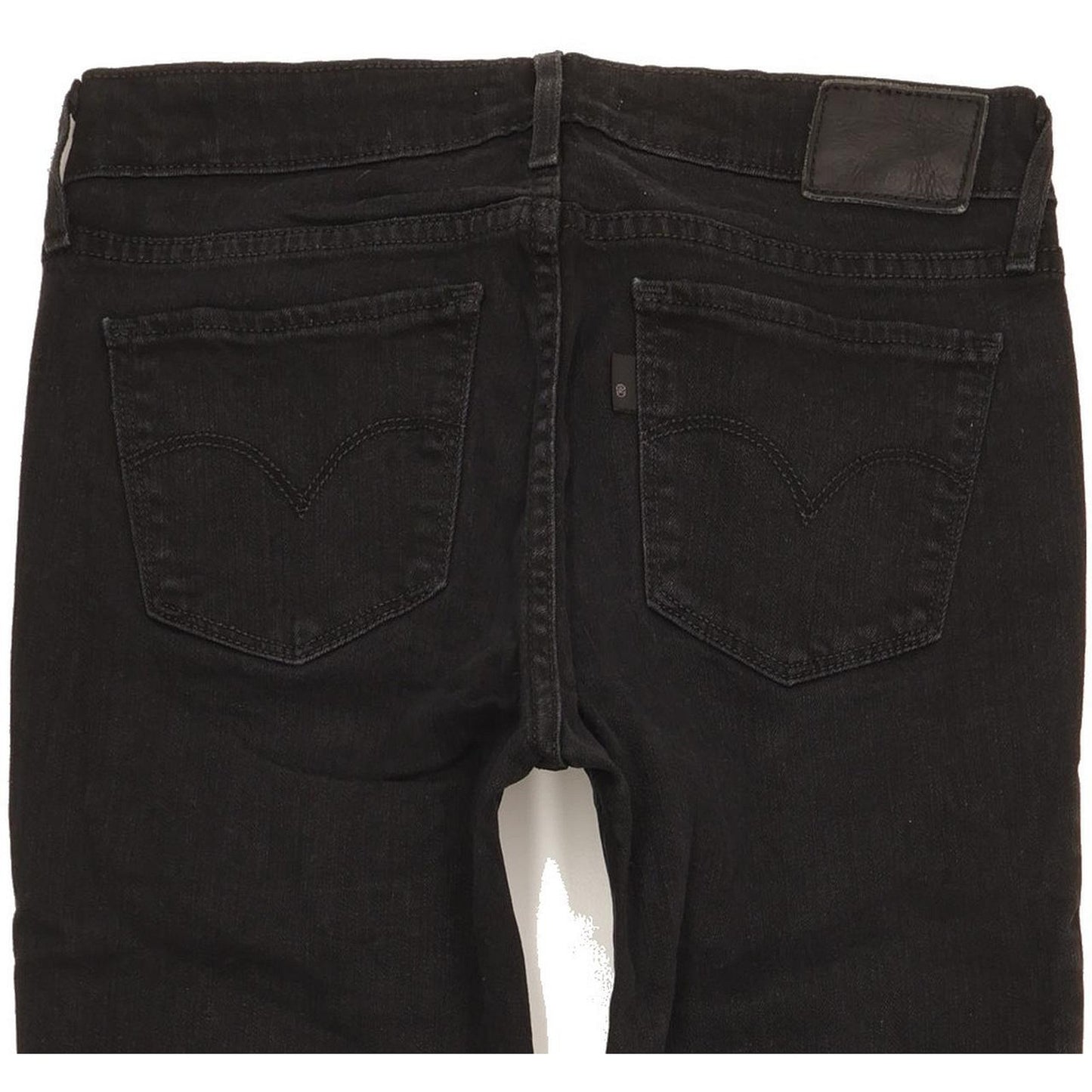 Levi's 711 Women Black Skinny Slim Stretch Jeans W27 L29