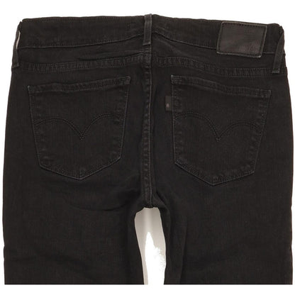 Levi's 711 Women Black Skinny Slim Stretch Jeans W27 L29