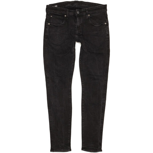 G-Star 3301-A Men Black Skinny Slim Stretch Jeans W34 L31