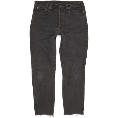 Levi's Men Black Straight Slim Stretch Jeans W32 L28