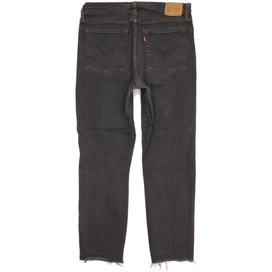 Levi's Men Black Straight Slim Stretch Jeans W32 L28