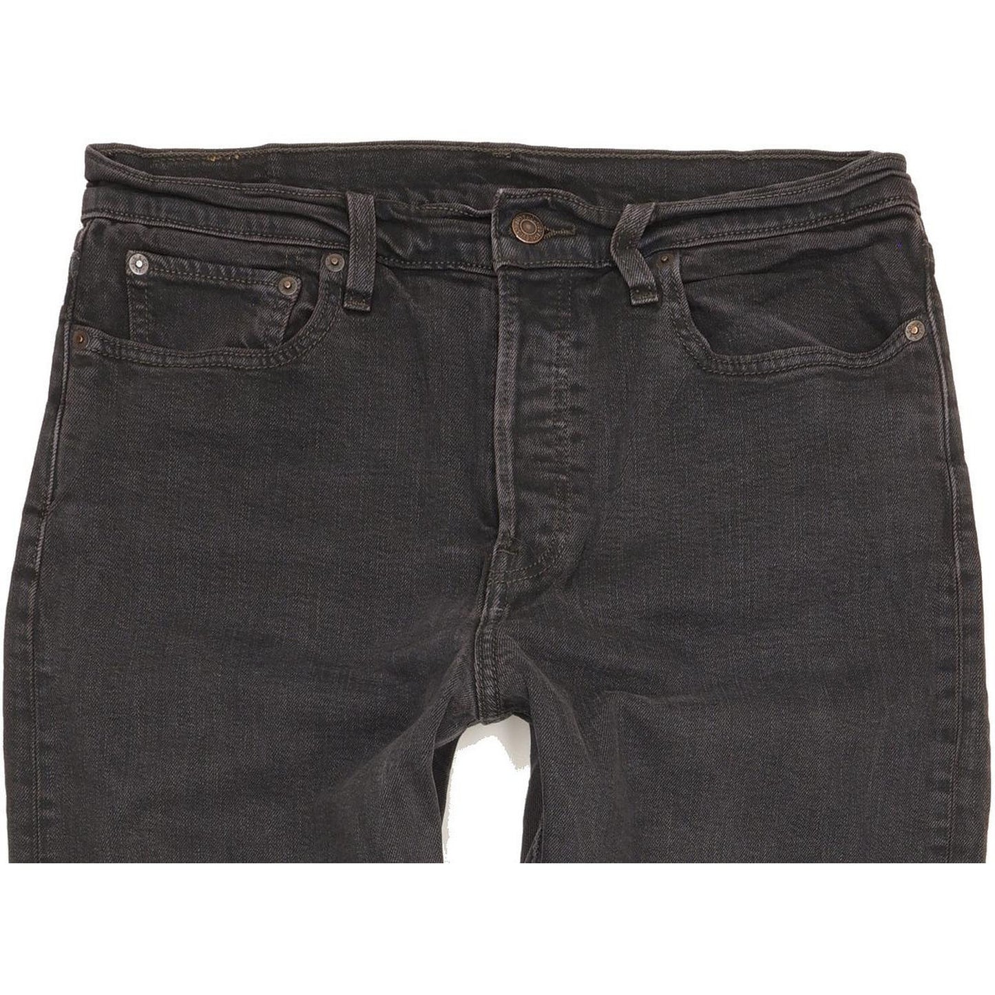 Levi's Men Black Straight Slim Stretch Jeans W32 L28