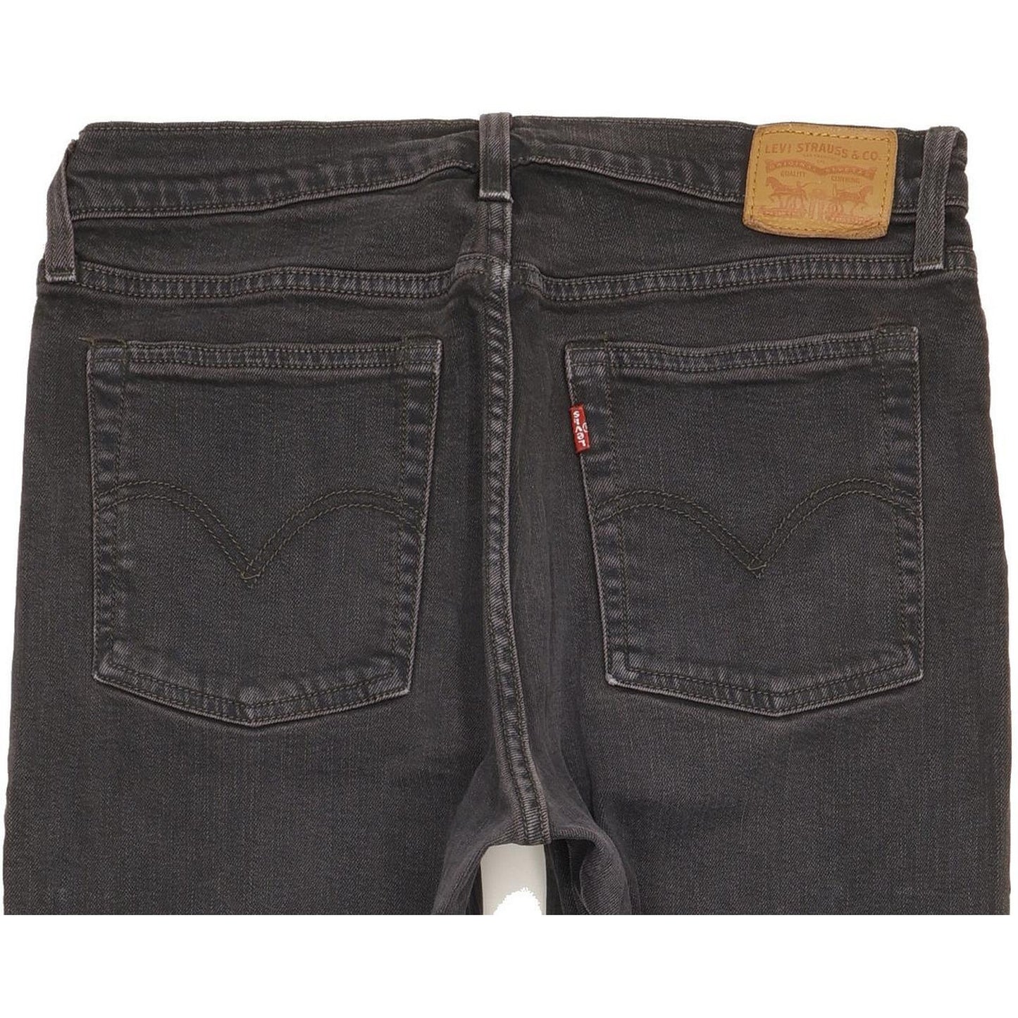 Levi's Men Black Straight Slim Stretch Jeans W32 L28