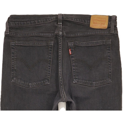 Levi's Men Black Straight Slim Stretch Jeans W32 L28