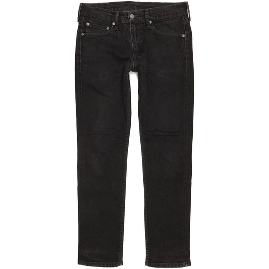 Levi's 511 Men Black Straight Slim Stretch Jeans W32 L31