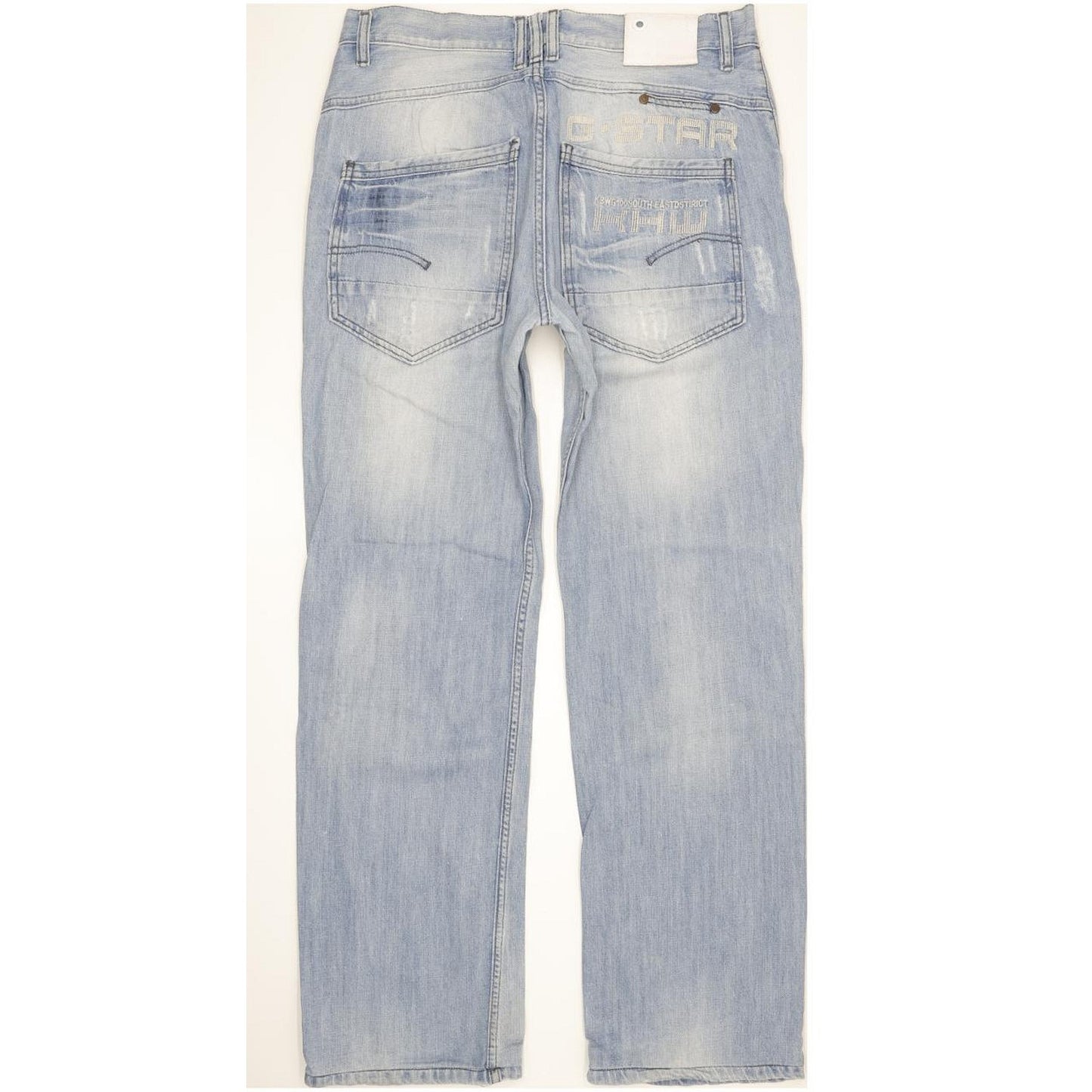 G-Star Men Blue Straight Regular Jeans W34 L32