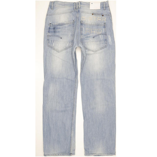 G-Star Men Blue Straight Regular Jeans W34 L32