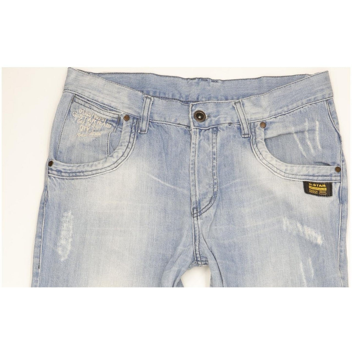 G-Star Men Blue Straight Regular Jeans W34 L32