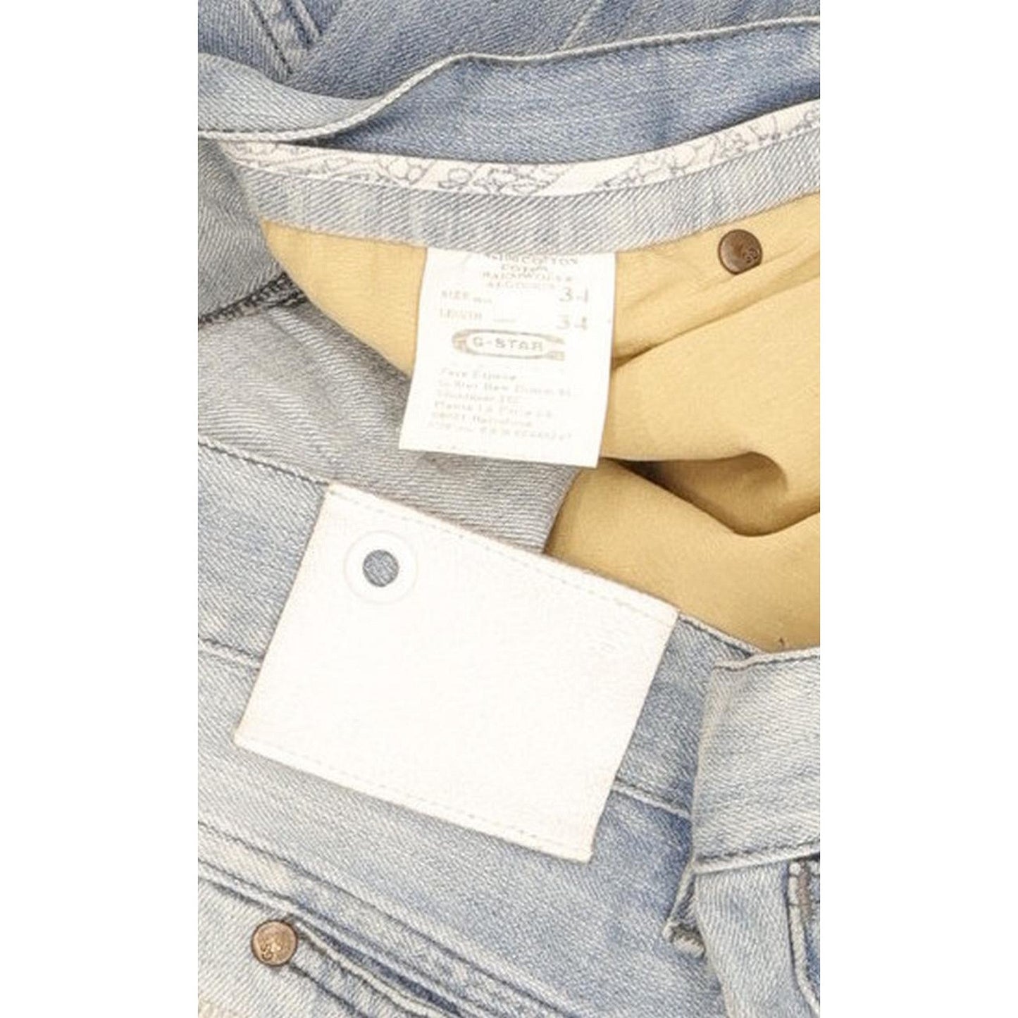 G-Star Men Blue Straight Regular Jeans W34 L32