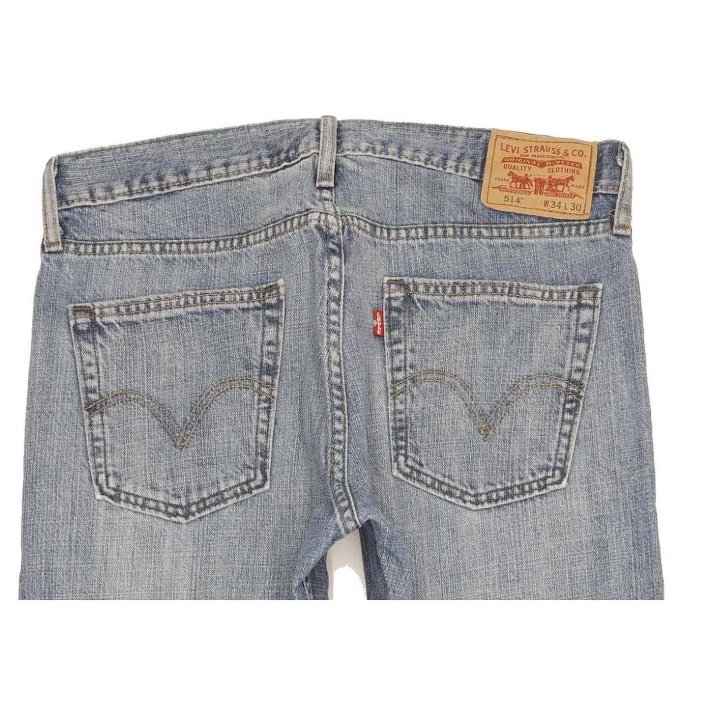 Levi's 514 Men Blue Straight Slim Jeans W34 L31