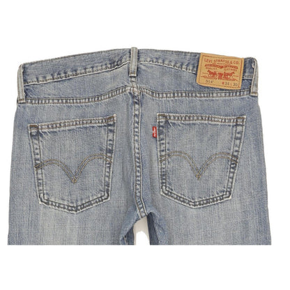 Levi's 514 Men Blue Straight Slim Jeans W34 L31
